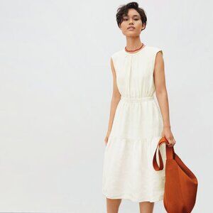 Everlane The Linen Open-Back Dress